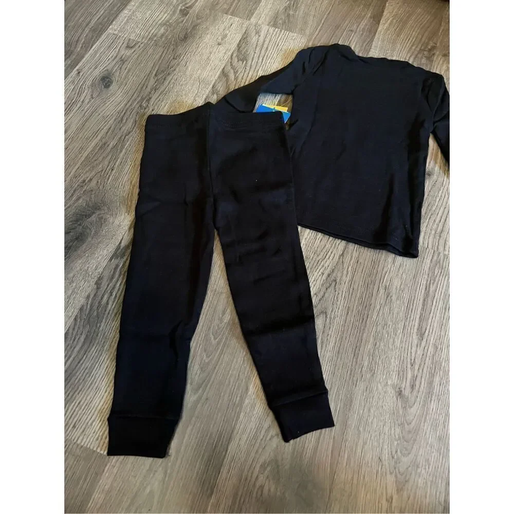 Komar Kids Black Skeleton Glow In The Dark 2pc Jammy Set 12 Month NEW